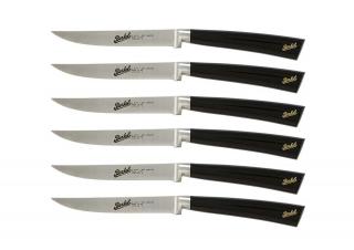 Berkel Elegance fényes fekete steak kés készlet, 6 db-os