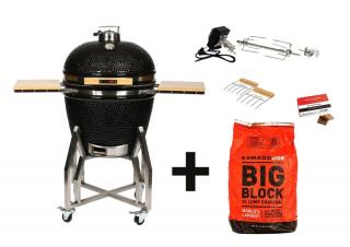 Kamado Chef 22 kerámia grill Black 2024 - Csomagajánlat