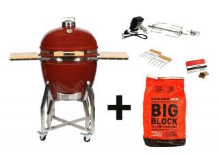 Kamado Chef 22 kerámia grill Red 2024 - Csomagajánlat
