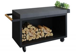 OFYR Mise en Place Table Black 135 PRO (előkészítő pult) - Kerámia munkafelület