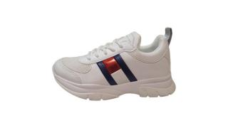 TOMMY HILFIGER fehér uniszex sneaker cipő 30-as méret