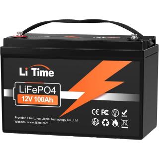 LiTime 12V 100Ah LiFePO4 akkumulátor