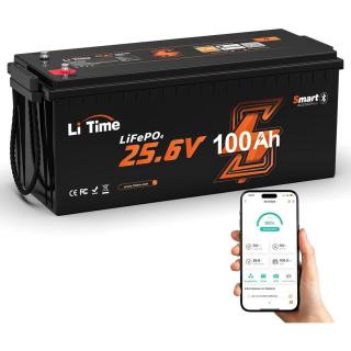 LiTime 24V 100Ah LiFePO4 Bluetooth akkumulátor