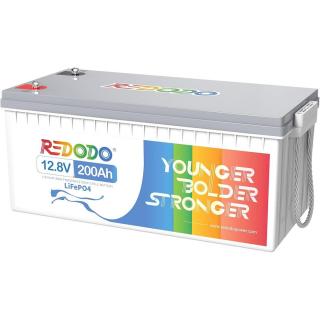 RedOdo 12V 200Ah LiFePO4 munka akkumulátor