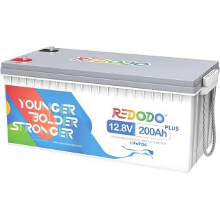 RedOdo 200Ah 12V PLUS LiFePO4 munka akkumulátor-2 év gari