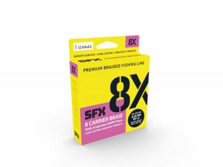 SUFIX SFX 8X HOT YELLOW 135M 10,4mm sárga 8 szálas pergető fonott zsinór