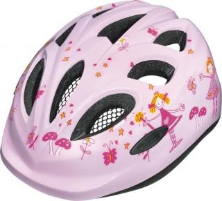 Abus Smiley rózsaszín hercegnő gyerek kerékpáros sisak S