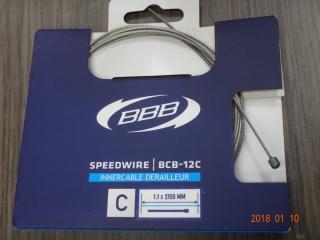 BBB BCB-12C Campagnolo váltóbowden rozsdamentes, köszörült 2.35 m.