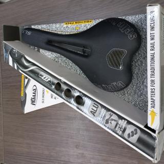 SELLE ITALIA SLS Carbon Monolink Flow nyereg + 27.2 vagy 31.6 mm alu. nyeregcső