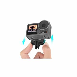 DJI Osmo Action 2/3/4/5 Quick-Release Adapter Mount (mágneses, piros-fekete)