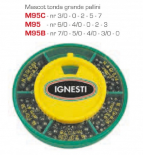 IGNESTI SÖRÉTÓLOM KÉSZLET KEREK DOBOZOS KÖZEPES MÉRETEK -M95-