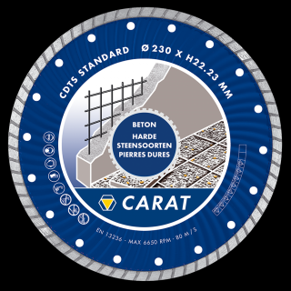 Carat Carat gyémánt beton standard 115x22