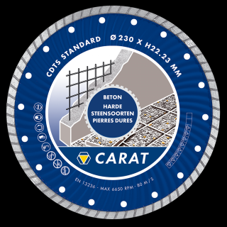 Carat gyémánt beton standard 115x22