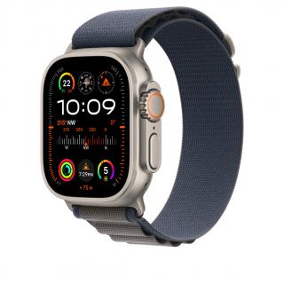 Innocent Alpine Fabric Loop Apple Watch Ultra 44/45/46/49mm Band - Navy Blue/Gray