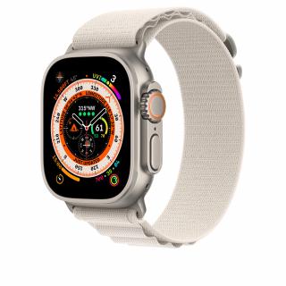 Innocent Alpine Fabric Loop Apple Watch Ultra 44/45/46/49mm Band - Starlight