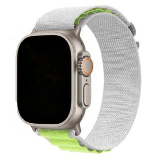 Innocent Alpine Fabric Loop Apple Watch Ultra 49mm Band - Beige/Neon