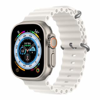Innocent Ocean Silicone Apple Watch 40/41/42mm Band - White