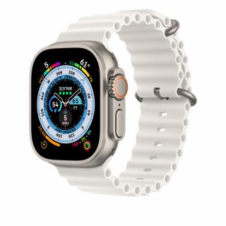 Innocent Ocean Silicone Band Apple Watch Ultra 49 mm - Fehér