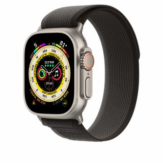 Innocent Trail Fabric Loop Apple Watch Ultra 44/45/46/49mm Band - Black/Gray