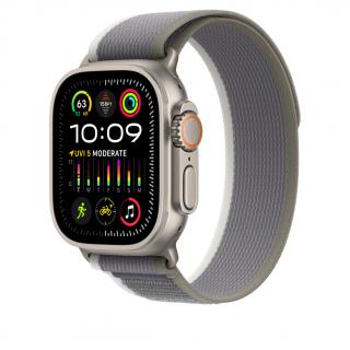 Innocent Trail Fabric Loop Apple Watch Ultra 44/45/46/49mm Band - Green/Gray