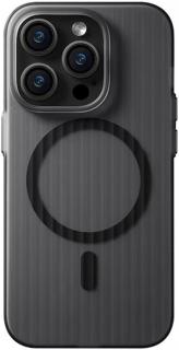 Mágneses ártatlan öltönytok iPhone 15 Pro Max készülékhez - fényes fekete