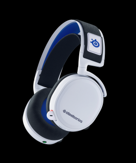 SteelSeries Arctis 7P vezeték nélküli játékfejhallgató PlayStation-hez - fehér - Előre használt A/B