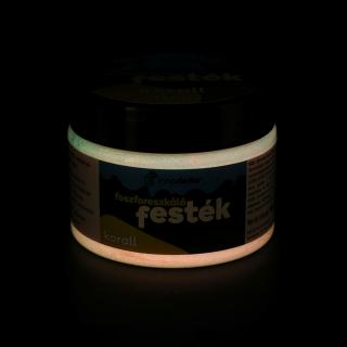 Innodekor foszforeszkáló festék - korall, 150g