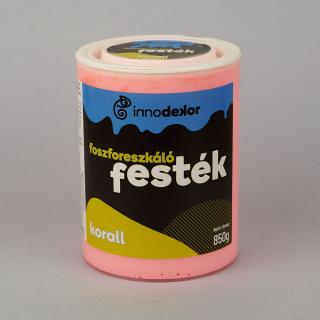 Innodekor foszforeszkáló festék - korall, 850g