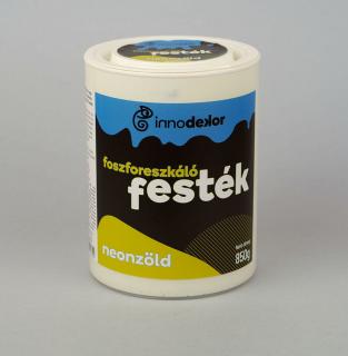 Innodekor foszforeszkáló festék - neonzöld, 850g