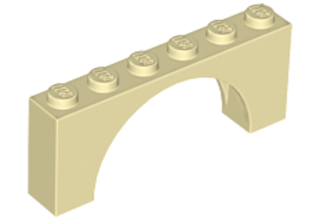 LEGO boltív 1 x 6 x 2