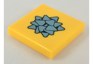 LEGO csempe 2 x 2, dekorált, ajándék masni mintával
