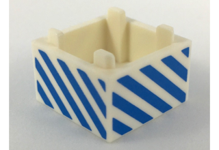 LEGO doboz, átlós csíkos mintával