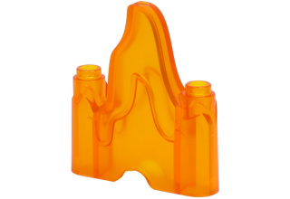 LEGO hullám, lekerekített, 1 x 4, 2 csatlakozóval - láng, szikla