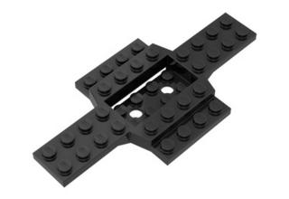 LEGO jármű alváz, 6 x 12, 4 x 2-es süllyesztett  közép résszel