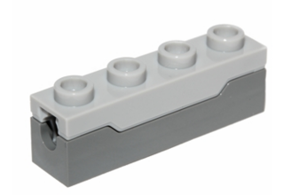LEGO kocka, módosított, 1 x 4, rúgós kilövő szerkezet