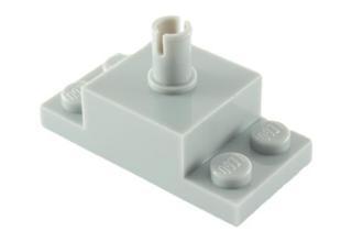 LEGO kocka, módosított, 2 x 4-es alapon, 2 x 2-es kocka csatlakozóval