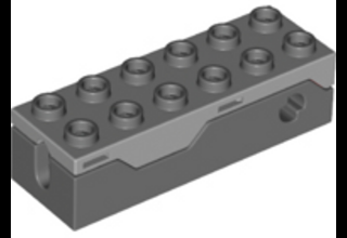 LEGO kocka, módosított, 2 x 6, rúgós kilövő szerkezet