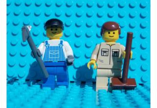 LEGO minifigura - Karbantartók