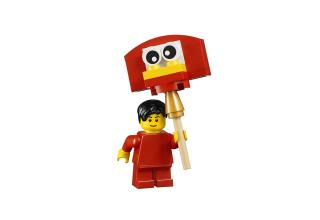 LEGO minifigura - Papírsárkány