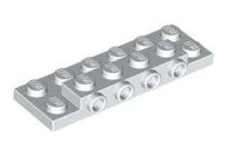 LEGO módosított alaplap 2 x 6 x 2/3, oldalán 4 csatlakozóval