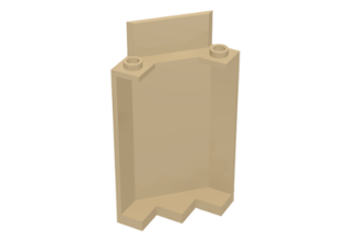 LEGO panel, 3 x 3 x 6, sarokfal