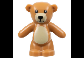 LEGO Teddy maci, fekete szemekkel