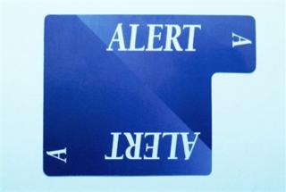Alert Card - 100% plastic (Lion licitkártya készlethez, Alert lap)