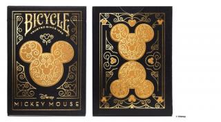 Bicycle Black and Gold Mickey Mouse kártya, 1 csomag