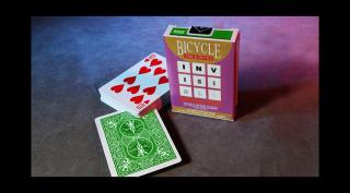 Bicycle Invisible Deck kártya - zöld, 1 csomag
