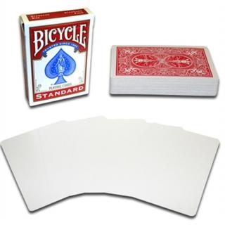 Bicycle "Magic Deck" - üres képoldal/piros hátlap, 1 csomag
