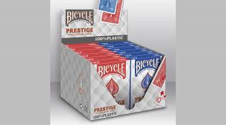 Bicycle Prestige 100% plasztik póker kártya, 1 karton (12 csomag)