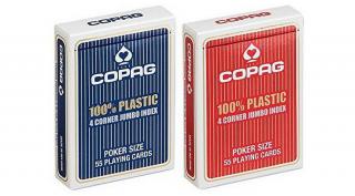 COPAG plasztik póker kártya, 4 Jumbo index, dupla csomag