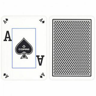 COPAG Texas Hold 'em Silver Poker (Dual index) kártya - Fekete, 1 csomag