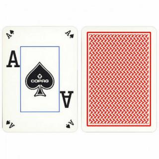 COPAG Texas Hold 'em Silver Poker (Dual index) kártya - Piros, 1 csomag